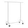 Rolling Extendable Clothing Rack - Silver