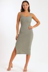 Chic Curve Sleeveless Strappy Bodycon Party Dress