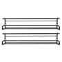 Black Kitchen Spice Rack Wall-mounted Four-piece Set