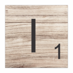 Tear Resistant Scrabble Letter I