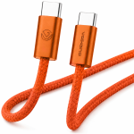 Volkano Weave Series 60W USB C To USB C 1.2M – Orange