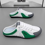 Men's Slip On Breathable Non Slip Casual Shoes Summer Trendy Color Block Slippers For Outdoor Walking Camping Casual Activities