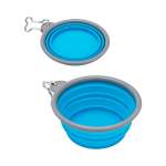 Collapsible Dog Bowl Blue