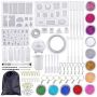 130PCS Epoxy Resin Kit With Mould Diy Jewelry Making Set Resin Crafts