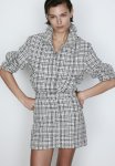 Boucl Skirt - Cream checked
