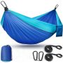 Camping Hammock Lightweight Portable Hammocks Parachute Hammock Beach Blue