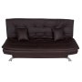 Torres Sleeper Couch - Faux Leather Pu - Brown