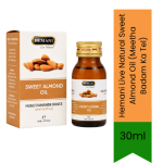 Live Natural Sweet Almond Oil Meetha Badam Ka Tel 30ML - Hair & Skin Care For External Use Only - 30ML
