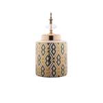 Ginger Jar Blue Cream Gold 14X27CM