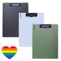 Office Stationery Foldable A4 Clipboard File Clip 3 Set & Heartsticker