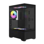 Raidmax I802 Air E-atx |atx Micro-atx Mini-itx Argb Mid-tower Gaming Chassis - Black - I802ABS
