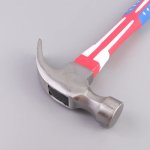 0.5KG Steel Head Claw Hammer With National Flag Pattern Grip