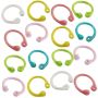 Craft Stationery Plastic Paper Book Binder Rings Set Of 16 30MM