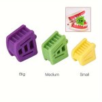 3PCS SET 3 Sizes Dental Occlusal Pad Rubber Bite Opener Blocks Mouth Prop Large Medium Small Orthodontic Supplies Dentistry Tool