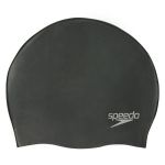 Speedo Plain Moulded Silicone Cap - Black 8-709849097