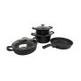CEM Crystal Cast Aluminium 7 Piece Set