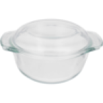 @home Home Discovery Curve Round Glass Casserole 2L
