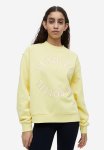 Printed Sweatshirt - Light Yellow