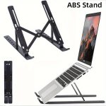 Adjustable Laptop Stand - Ergonomic Abs Folding Riser With Cooling Base Portable Desk Mount For Tablets And Notebooks Laptop Coo