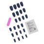 24 Piece - Artificial Coffin-shaped Matte Nails - Royal Blue