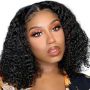 Loose Curly Wig 14-INCH Full Lace Front Wig Peruvian Hair