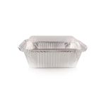 Foil Container & Plastic Lid Combo 890ML Medium Pack Of 10