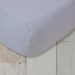 Blue Vapour 400 Thread Count Satin Fitted Sheet - Three Quarter Extra Length