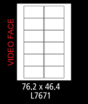 White Vid Face Label 12UP