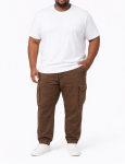 Mens Cargo Elasticated Pants Taupe - 60 Taupe