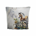 Printed Blanket Horse With Fence