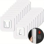 10PAIRS Double-sided Adhesive Wall Strong Hooks Hanger Suction Cup Sucker Wall Storage Holder For Kitchen Bathroom Bedroom