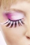 Pink Black Glitter Eyelashes