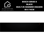 Bosch Series 8 - Black Built-in Warmer Drawer - 60 X 14CM