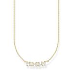 Necklace White Stones Gold - 45CM Adjustable