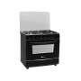 Appliances 6 Burner Full Gas Stove With Ffd And Battery Ignition Black