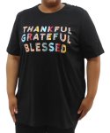 Ladies Printed Thankful Tee - 60 Black