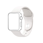 Kd Silicone Strap For 38 40MM Apple Watch S m White