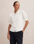 Finley Trim Detail Blouse - 18 Porcelain