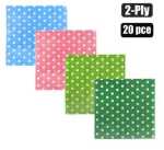 Serviettes 2PLY 33CM 20PC Dots Marketplace Brits Bros