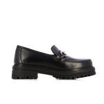 Chunky Buckle Loafer -black