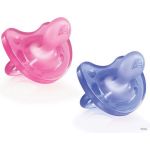 Chicco Soother Physio Soft Silicone Soother 6-12 Month Set Of 2 Pink