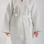 Premium Cotton Bathrobe White - Large XL
