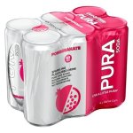 Pura Soda Pomegranate Flavoured Sparkling Drink 6 X 300ML