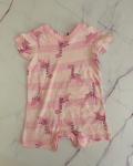 Woolworths Pink Dinosaur Romper 1 3M