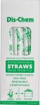 Straw Biodegradable White 8MM 100PCS