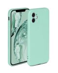 Liquid Silicone Back Case For Apple Iphone 12- Mint Green