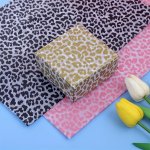 10PCS Handmade Craft Leopard Pattern Tissue Paper For Diy Gift Wrapping And Party Supplies