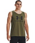 Men's Ua Sportstyle Logo Tank - Marine Od Green LG