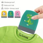 1PC Custom Name Cartoon Animal Stamp For Clothing Custom Name Stamp Clothing Personalized Stamp Waterproof