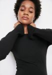 Mama Ribbed Top - Black